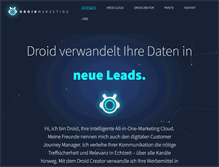 Tablet Screenshot of droidmarketing.com